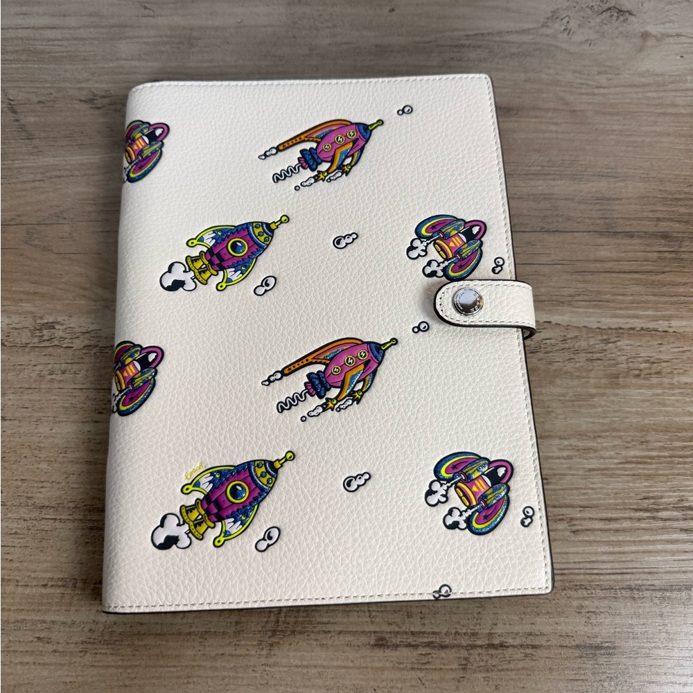 Coach Notebook With Rocket Print with a free Planner Set - Picture 2 of 16
